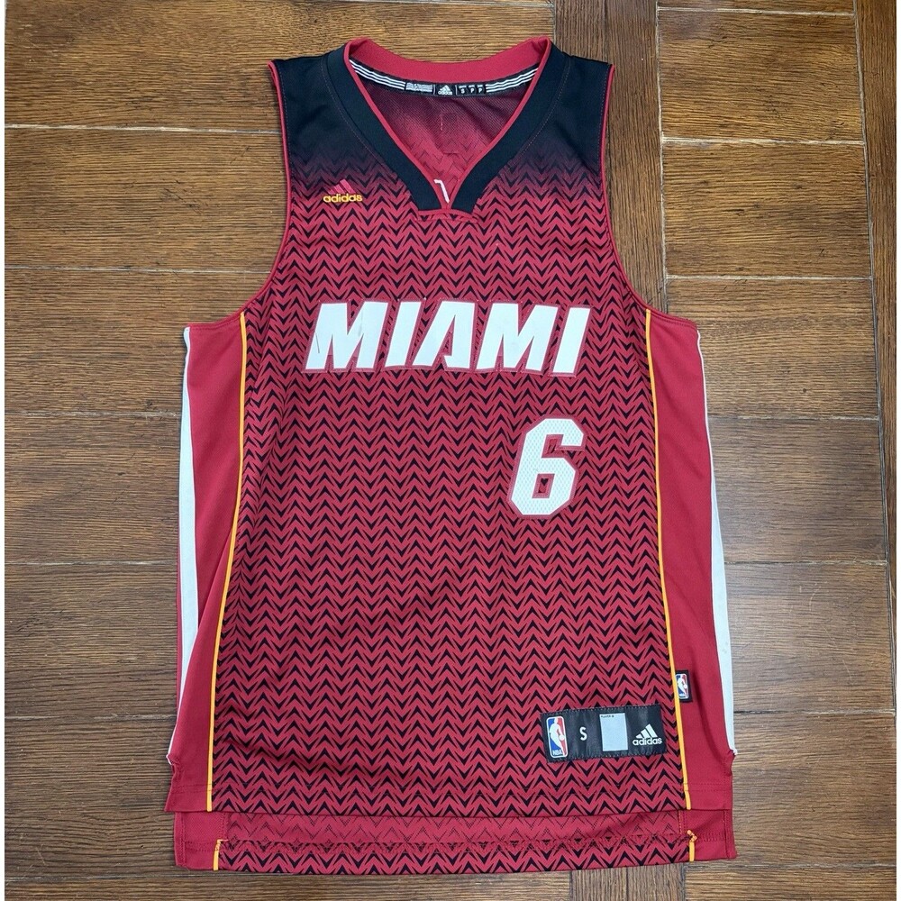 2013 Mens Size S adidas LeBron James Miami Heat Resonate Swingman Jersey Rare